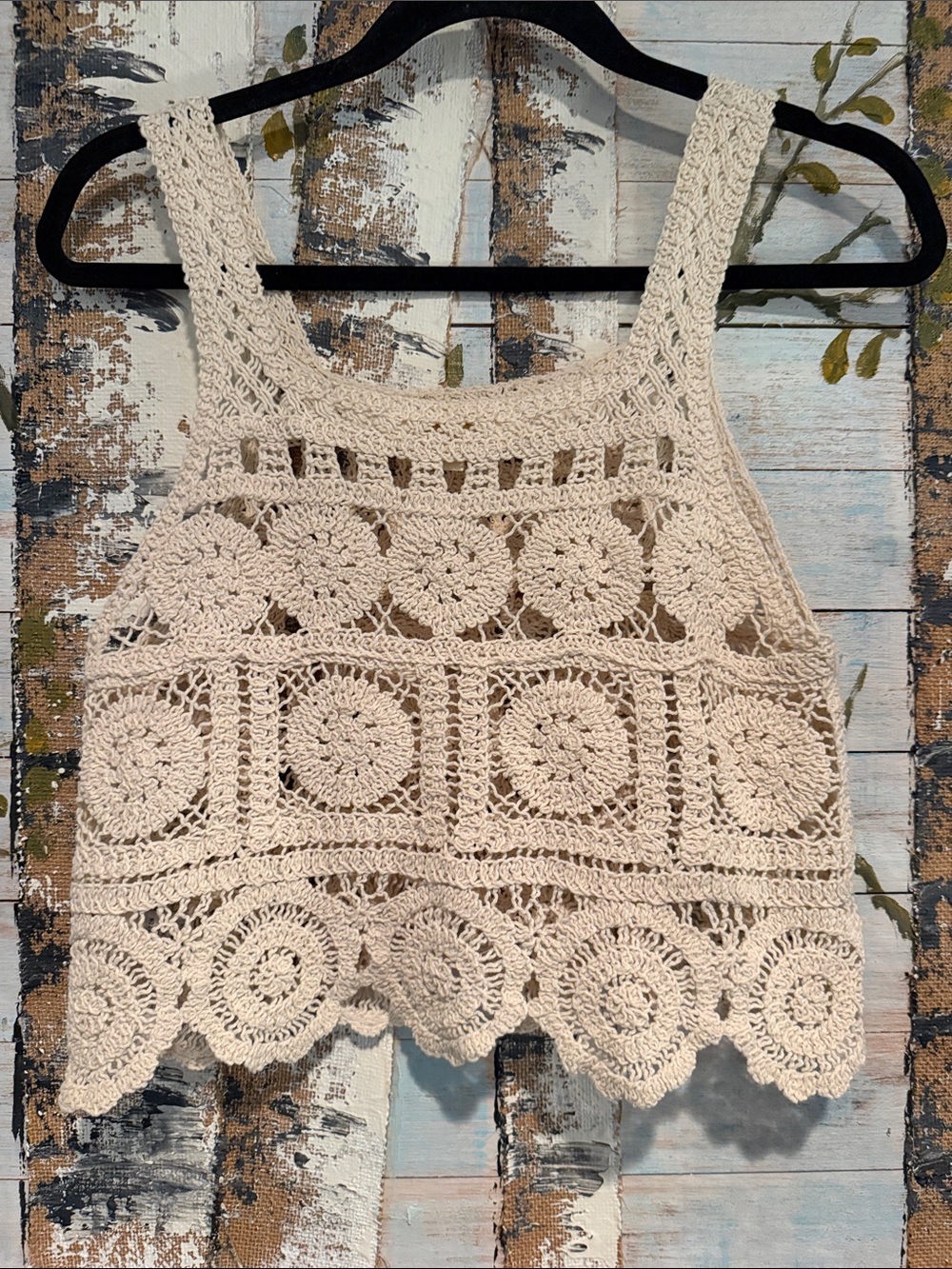 Rebellion Cream Crochet Camisole Tank Bundle - Picture 3 of 12